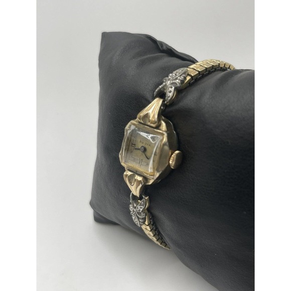 Vintage 10K Gold Plated Bulova Manual Working LADIES WATCH main image 7